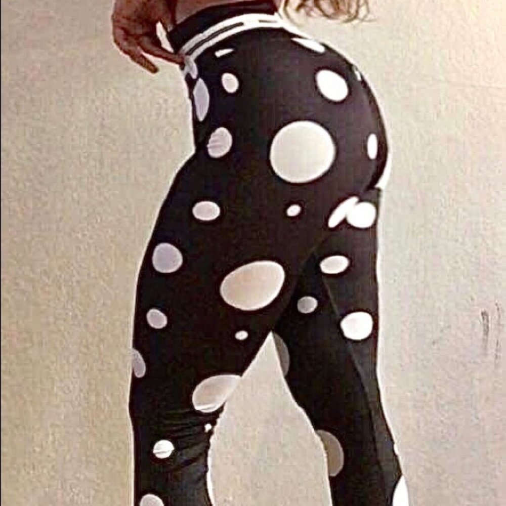 poka dot workout leggings - Picture 7 of 11